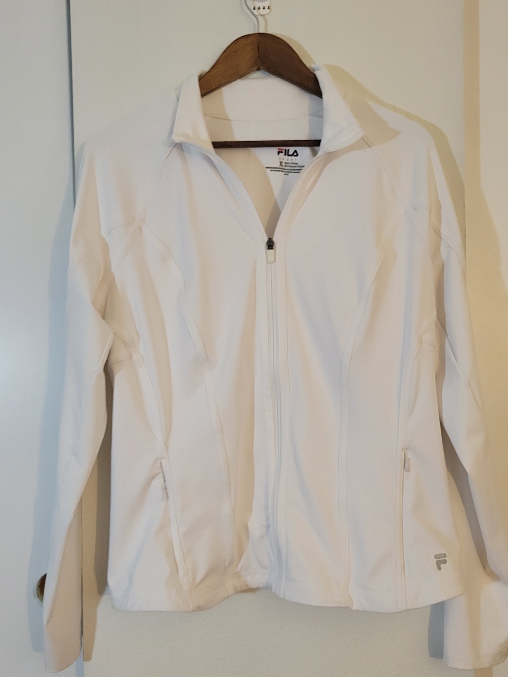 FILA Sport White Active Top with Red & Black Logo - XL